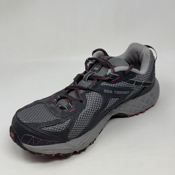 New Balance 411v2 All Terrain Shoes Womens 9 D Wide Gray Running Trail Sneakers - Picture 7 of 15